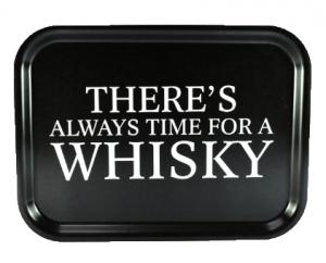 Bricka "Time for a whisky" (27x20cm)