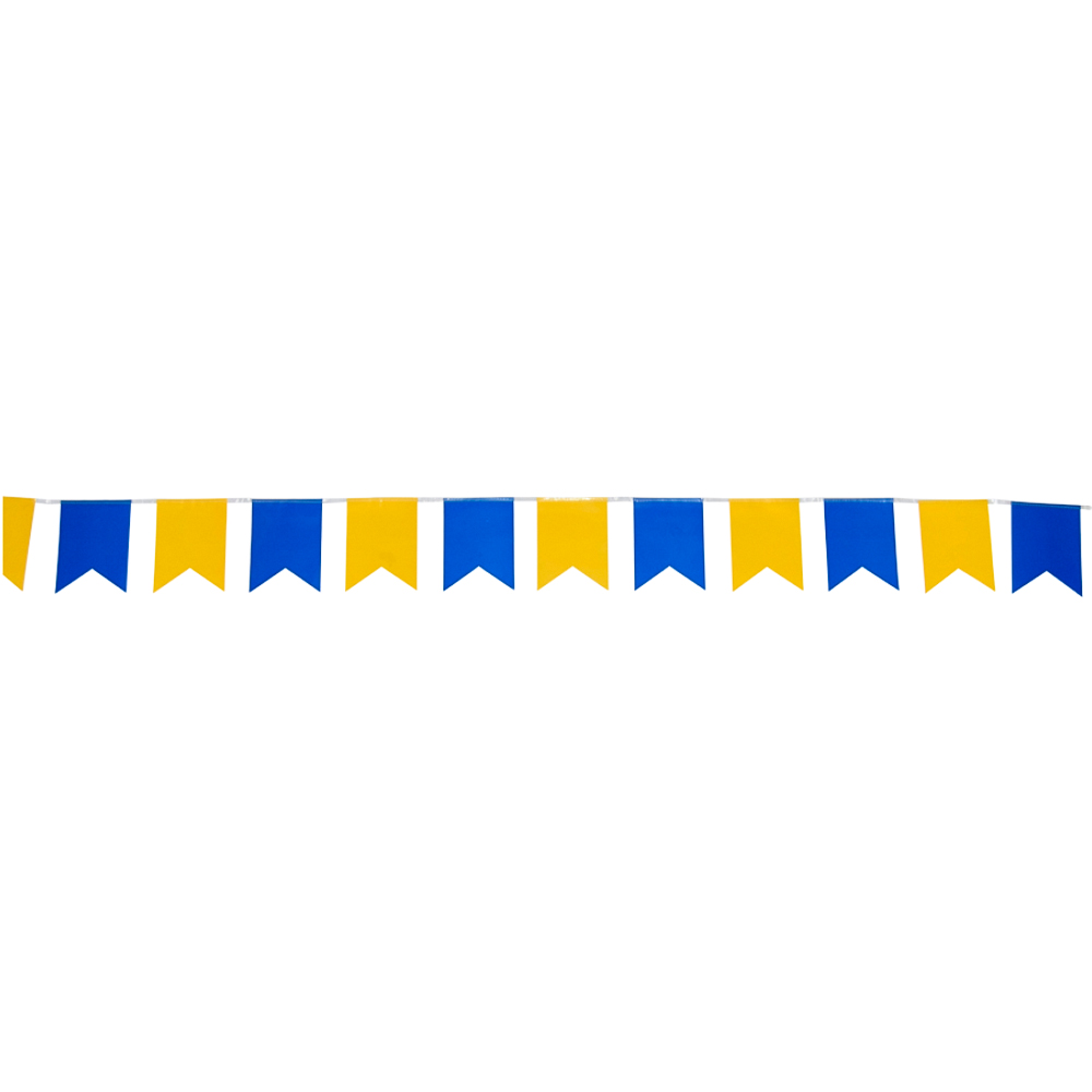 Flaggirlang Gul & Blå