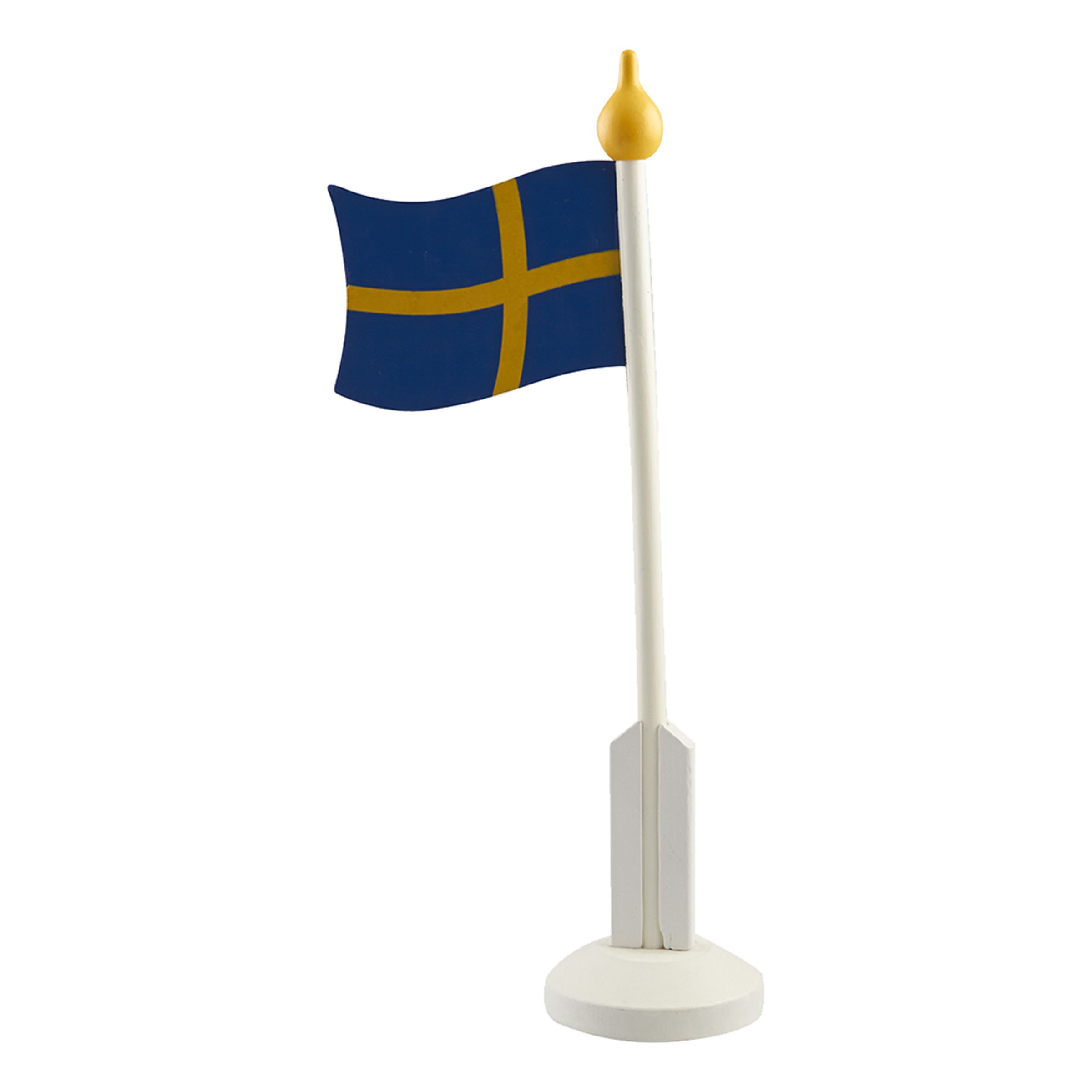 Bordsflagga i Trä Svenska Flaggan