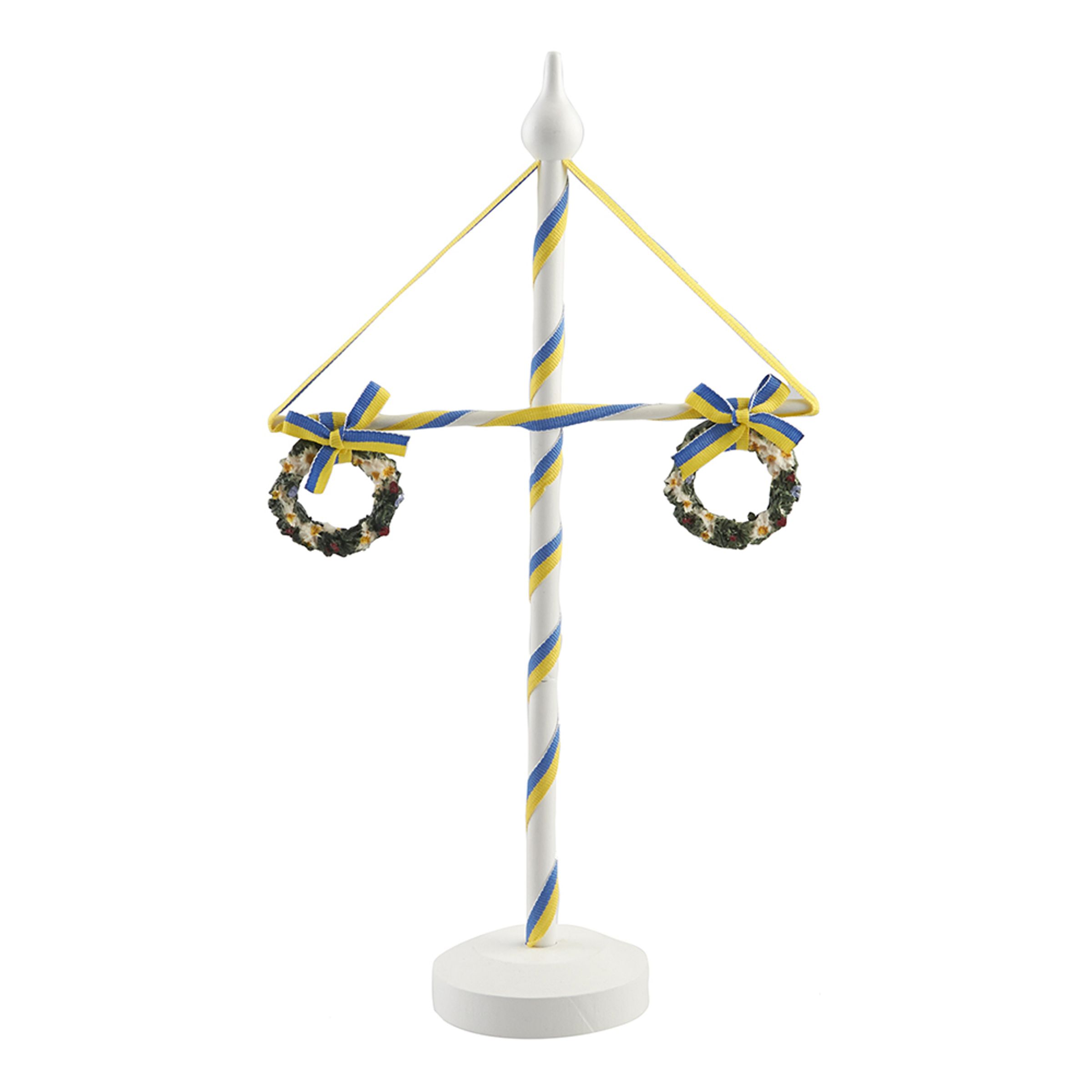 Midsommarstång Vit i Trä - 37 cm