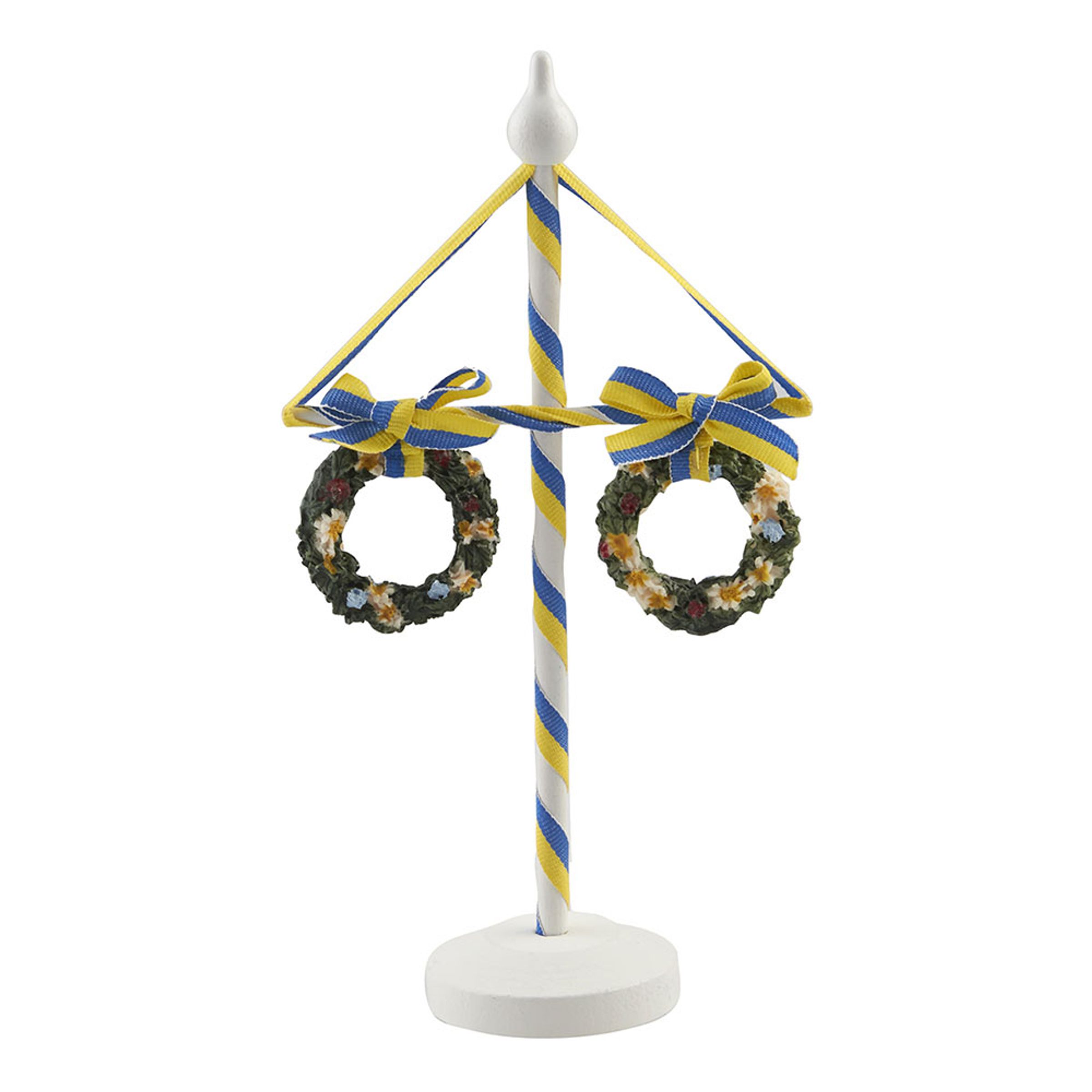 Midsommarstång Vit i Trä - 24 cm