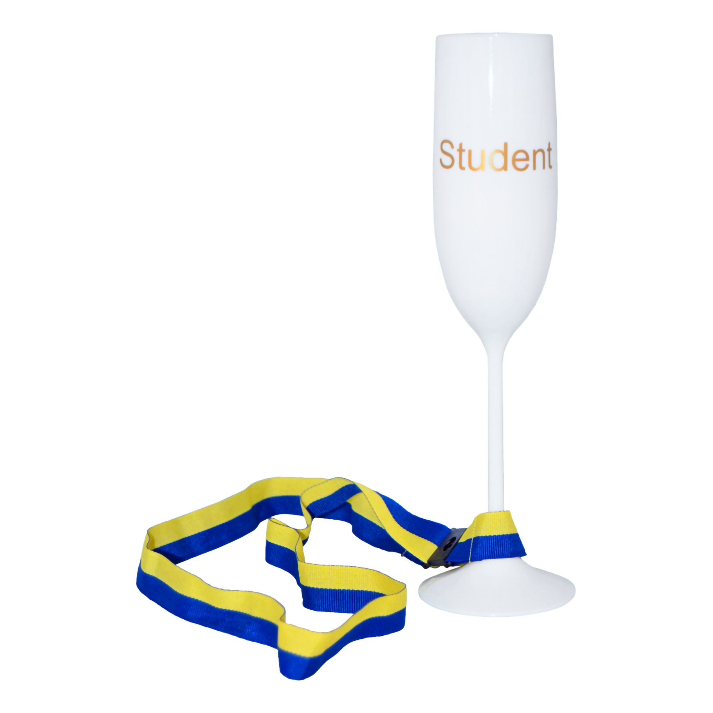 Champagneglas Student med Band