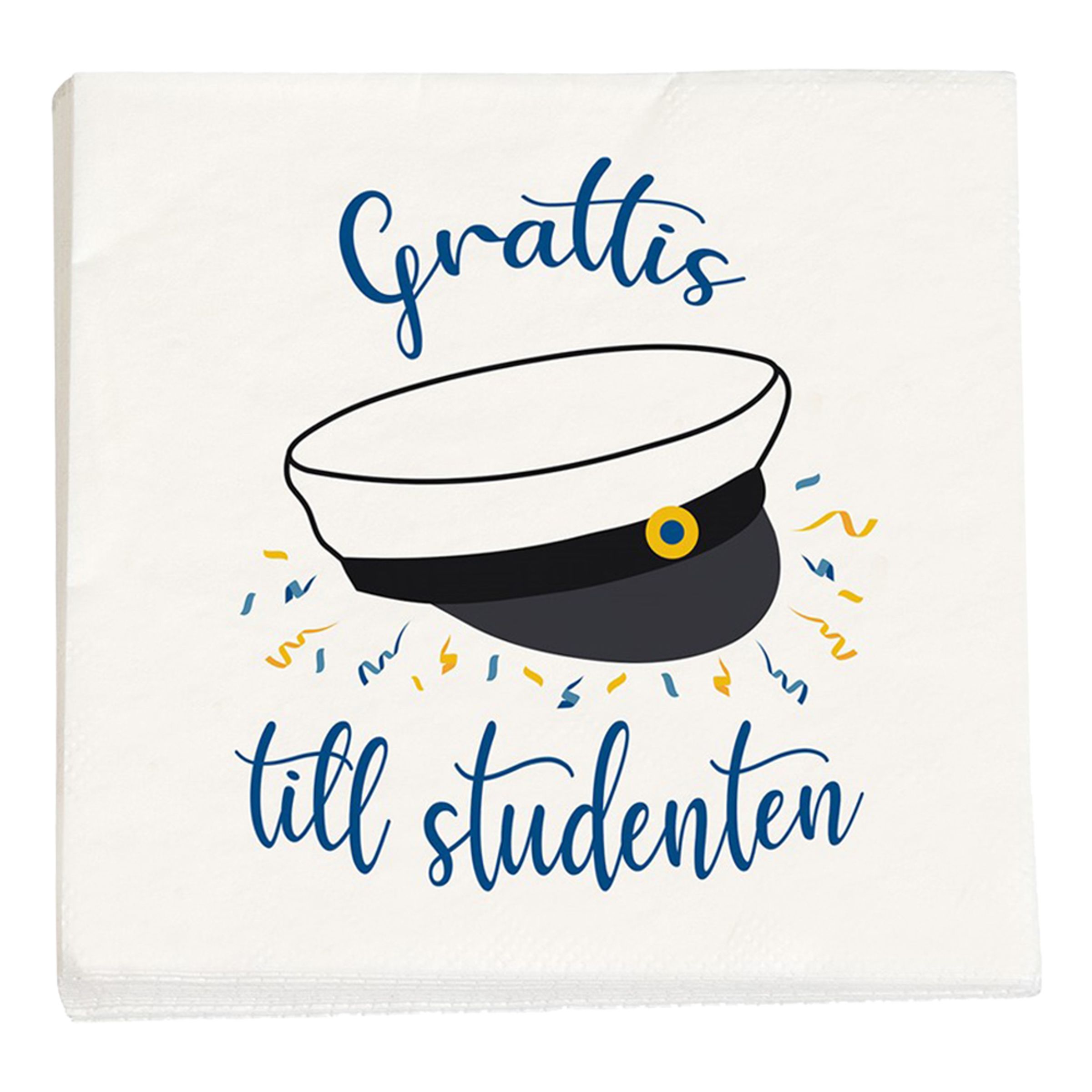 Kaffeservetter Grattis till Studenten - 16-pack