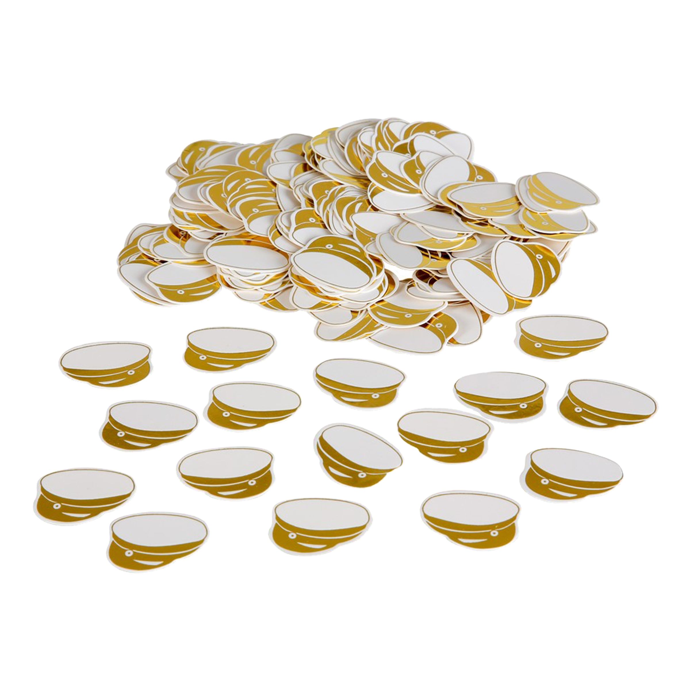 Konfetti Studentmössor Guld - 15 gram