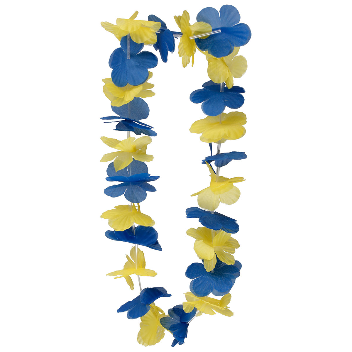 Blomhalsband Gul/Blå 100 cm