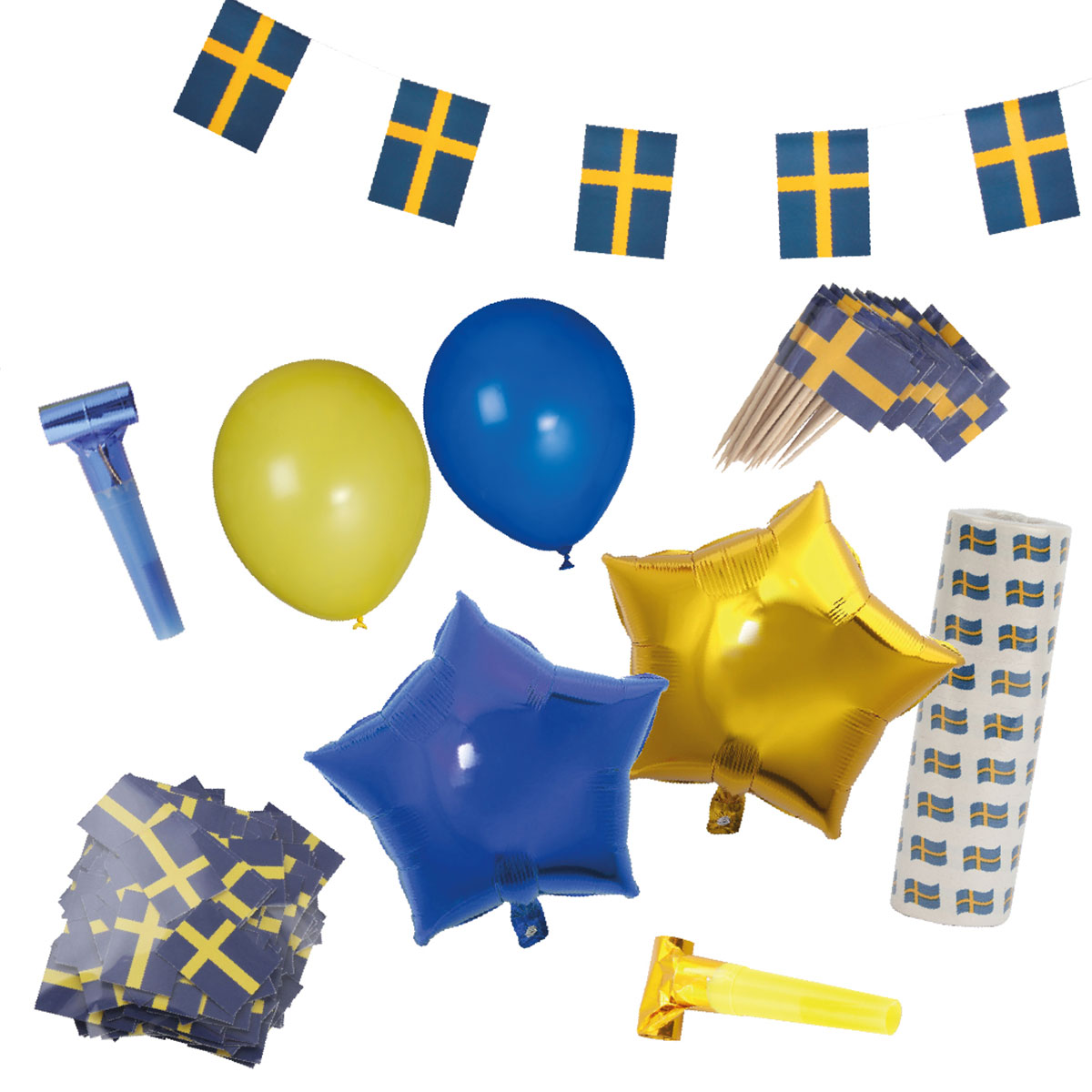 Dekorationspaket Sverige 7-pack