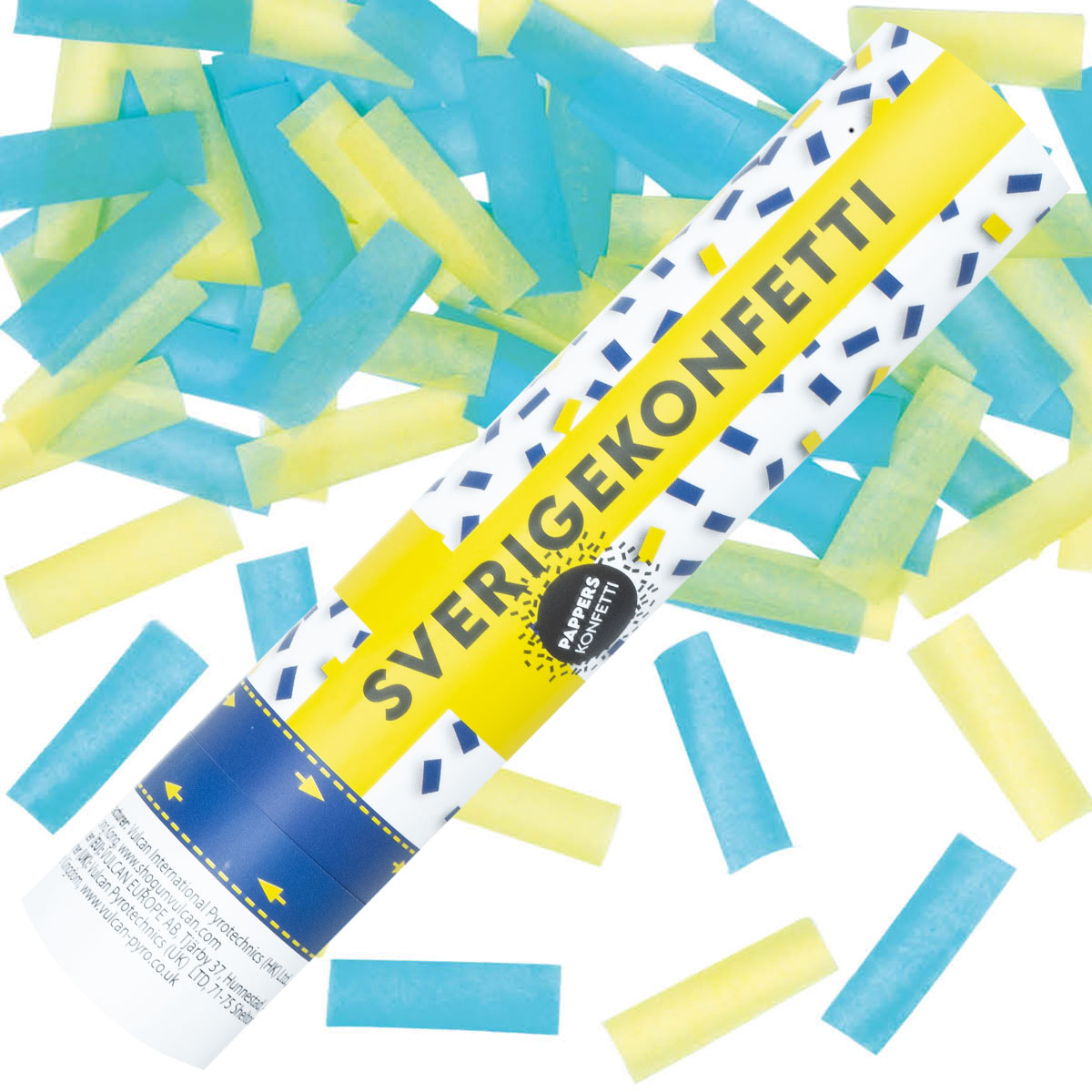 Konfettikanon Sverige 25 cm