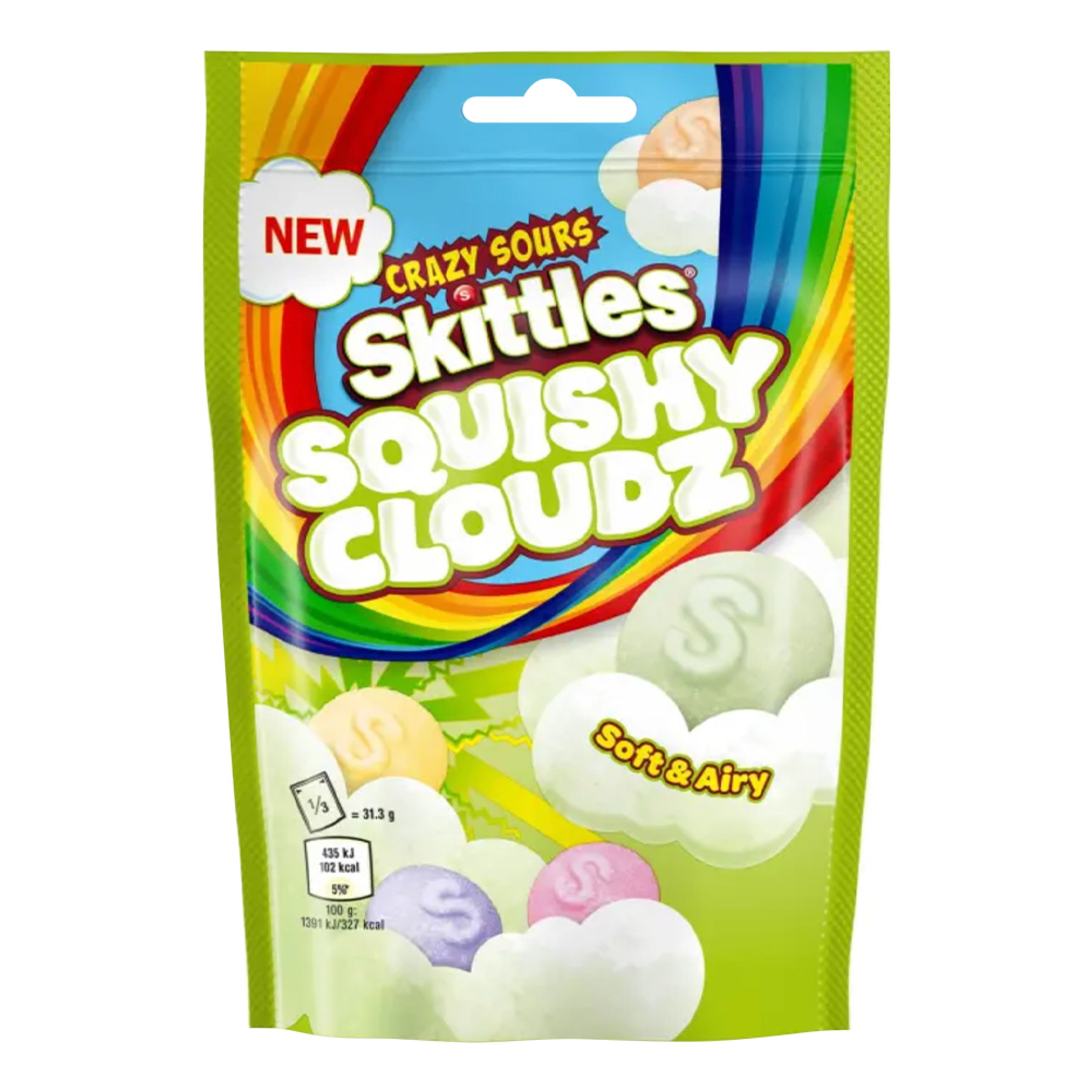 Skittles Squishy Cloudz Sourz 94 Gram Sweden nu Skittles Squishy Cloudz Sourz 94 Gram Sweden nu