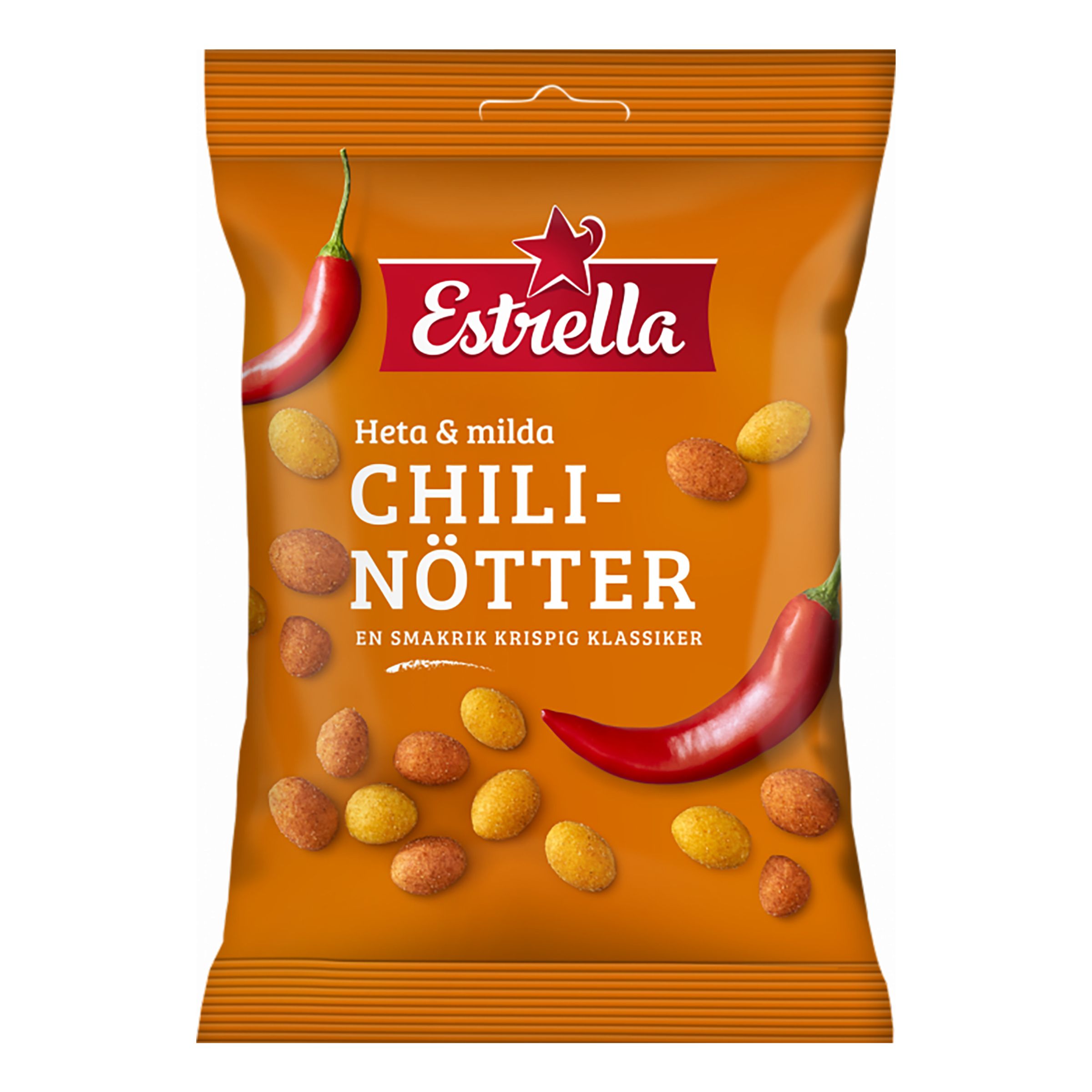 Estrella Heta & Milda Chilinötter - 150 gram