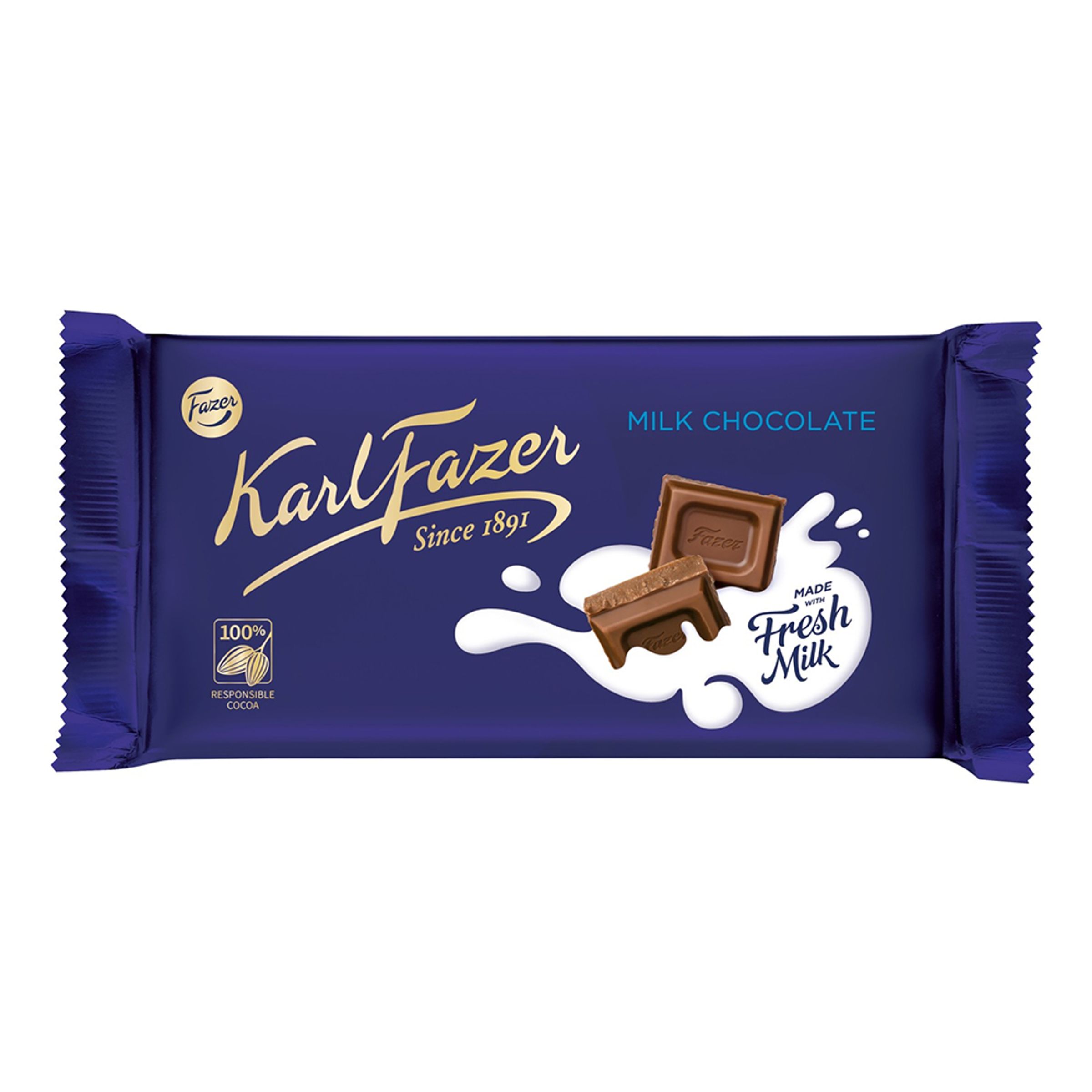 Karl Fazer Mjölkchoklad Chokladkaka - 145 gram