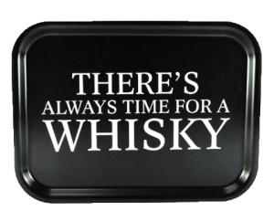 Bricka "Time for a whisky" (27x20cm)